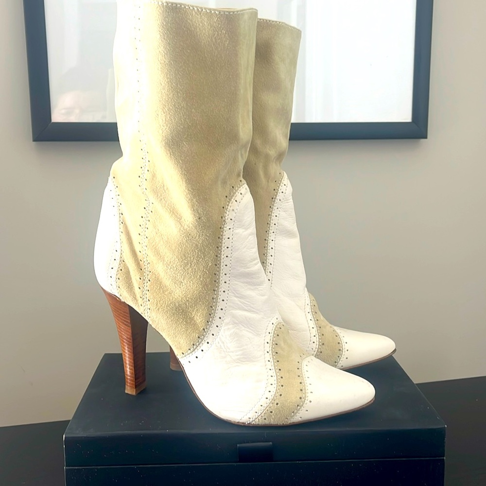 PATRIZIA PEPE Firenze White & Cream Boots